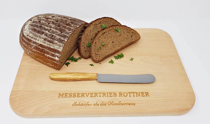 Otter breakfast knife olive wood