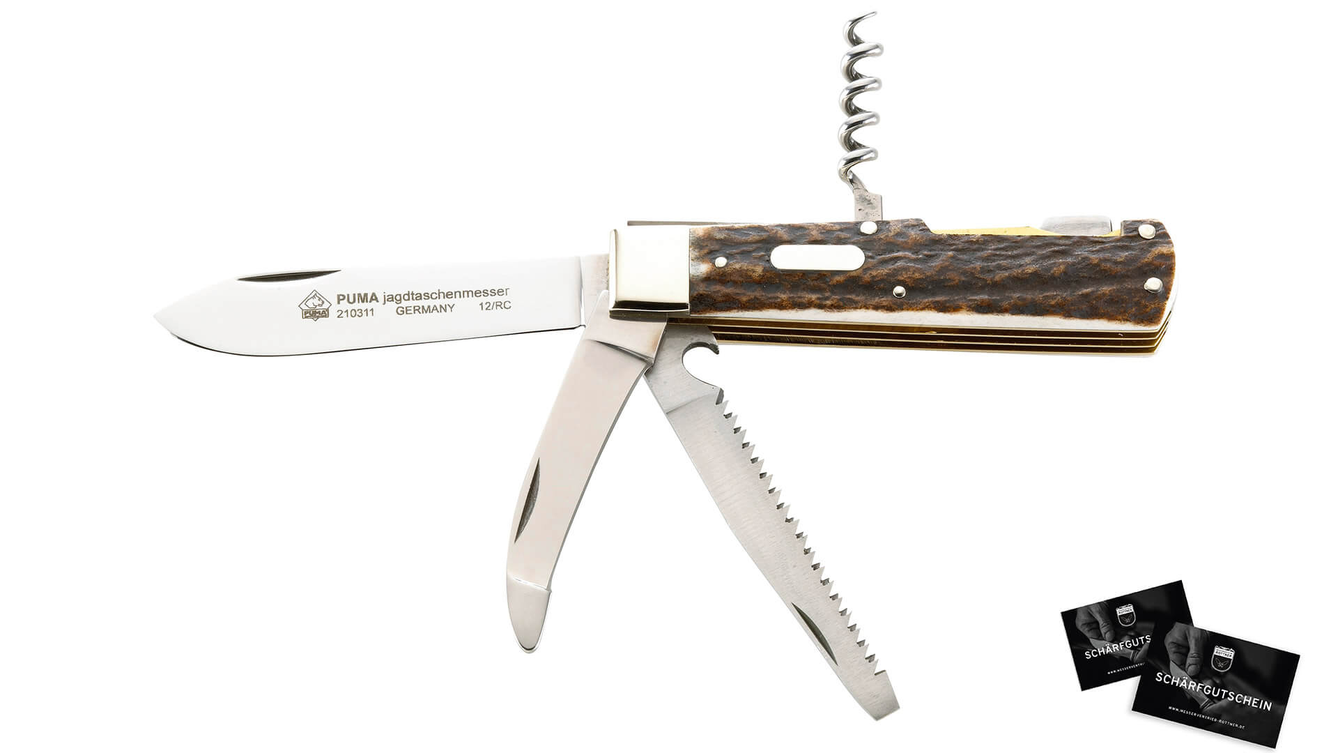 Puma pocket knife 4-piece ✓ Real all-rounder ✓