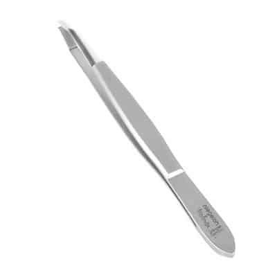 Niegeloh Inox Pinzette Gebogen mit polierter Spitze