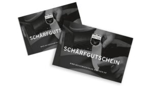 Messervertrieb Rottner Schärfgutschein Küchenmesser