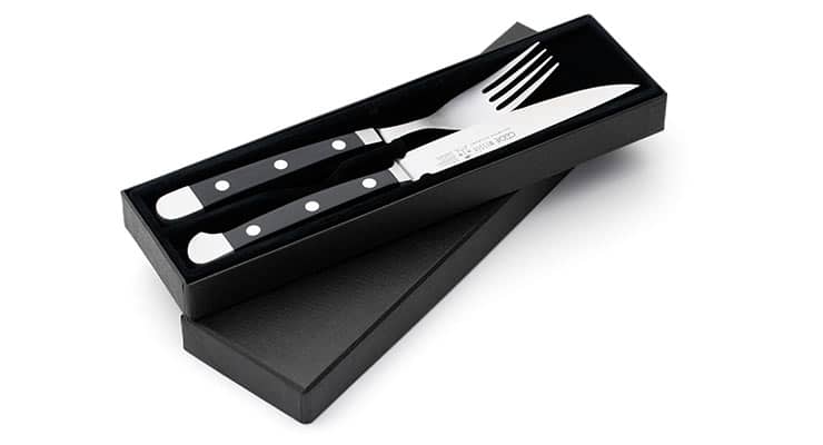Güde Alpha steak cutlery 2 pieces in a gift box