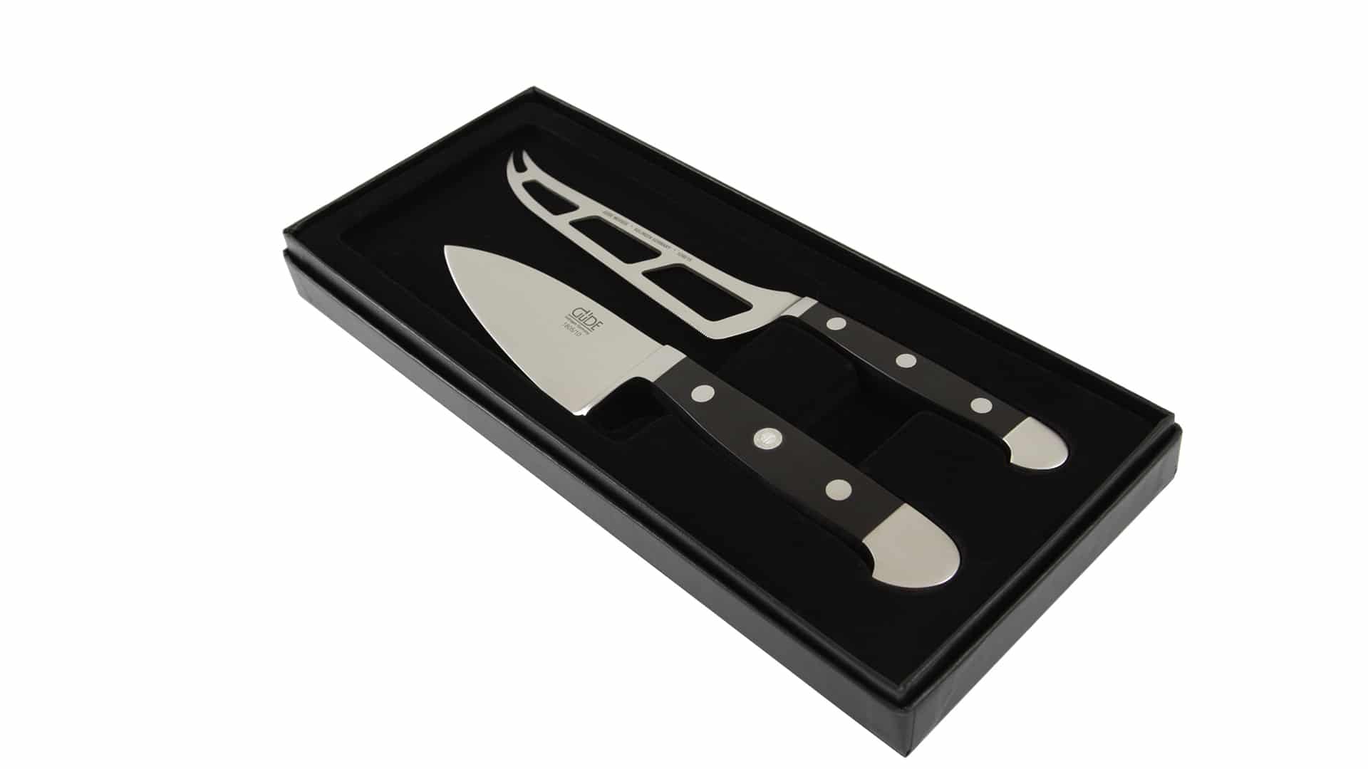 Güde Alpha cheese knife set gift box