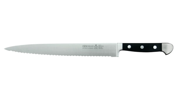 Güde Alpha ham knife carving knife serrated edge Solingen