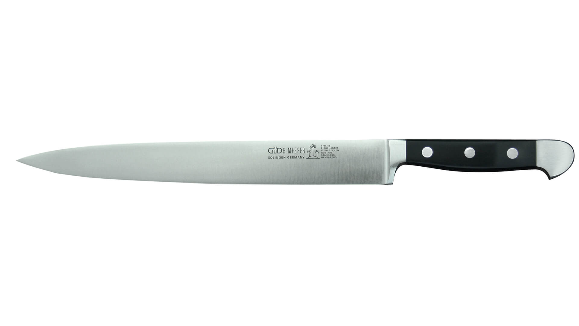 Güde Alpha ham knife 26 cm front view