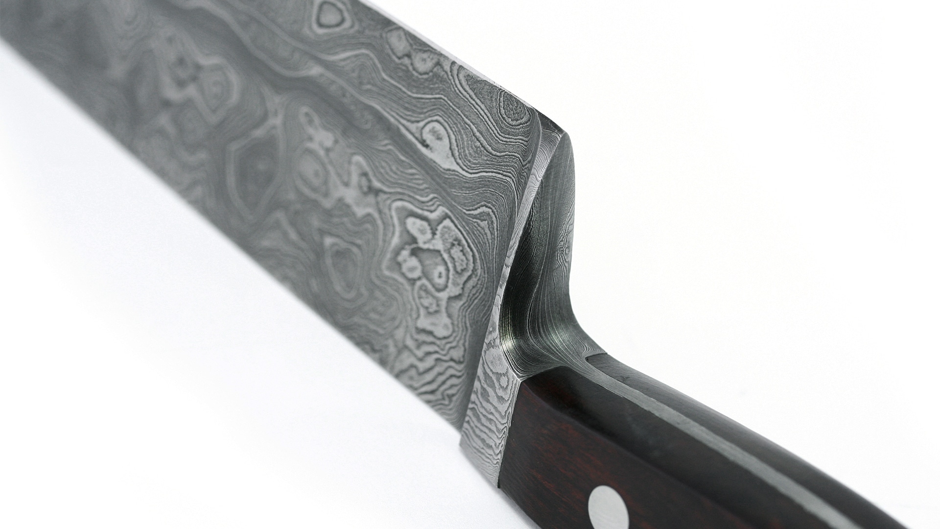 Güde chef's knife Damascus steel damask view