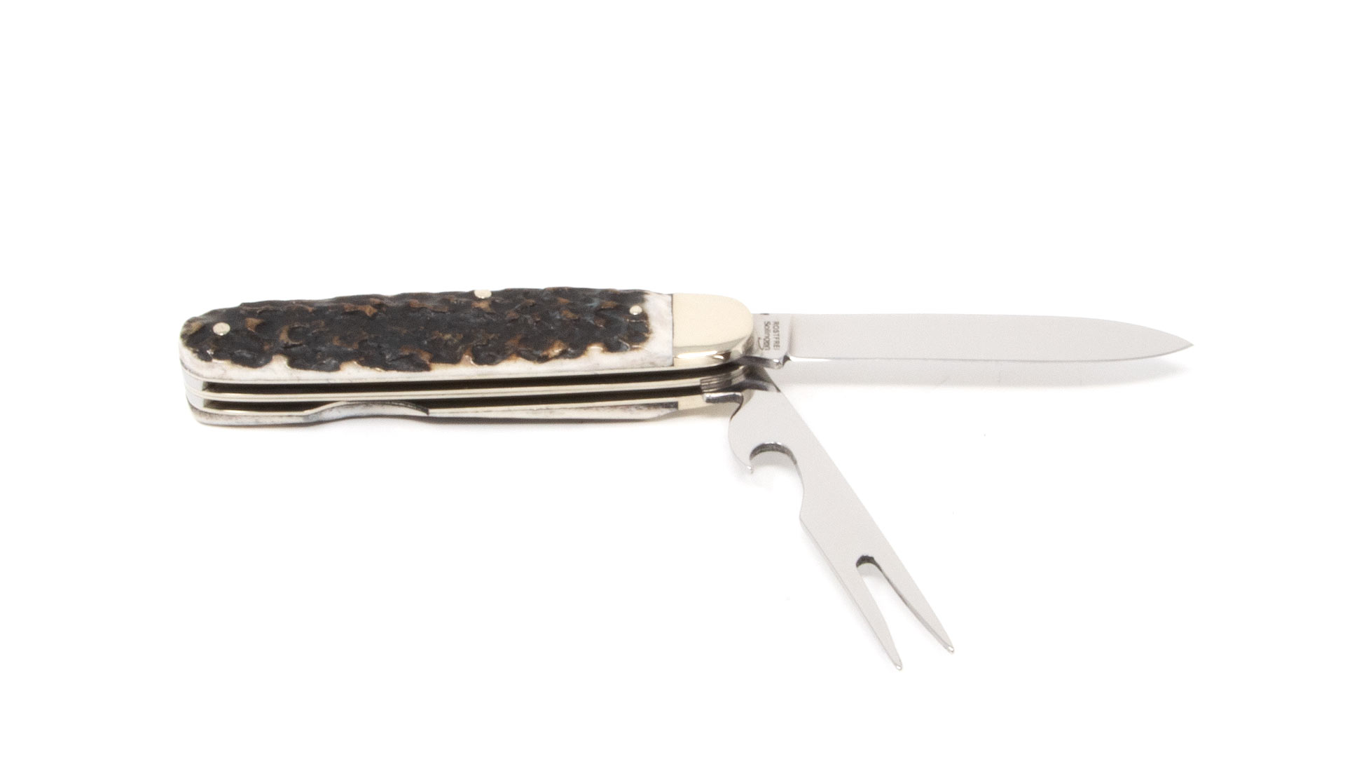 Hartkopf cutlery pocket knife staghorn with corkscrew