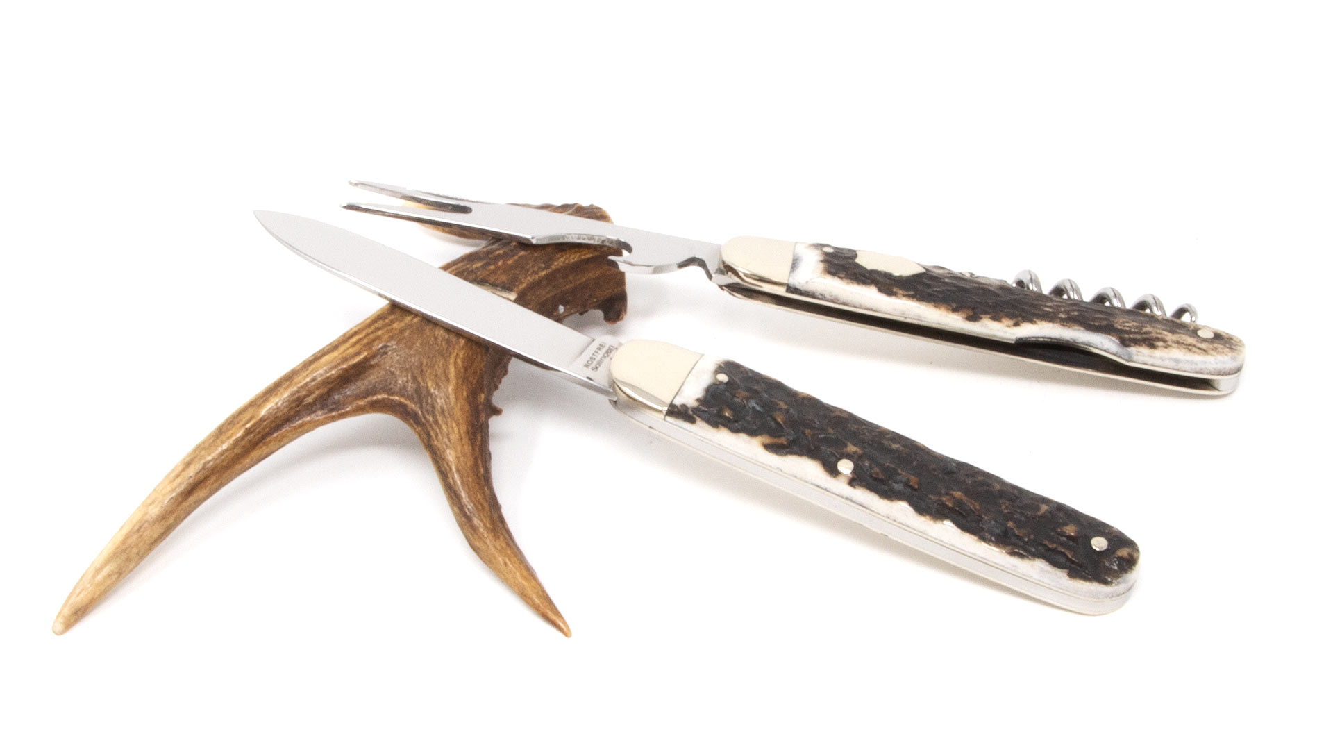 Hartkopf cutlery pocket knife staghorn with corkscrew
