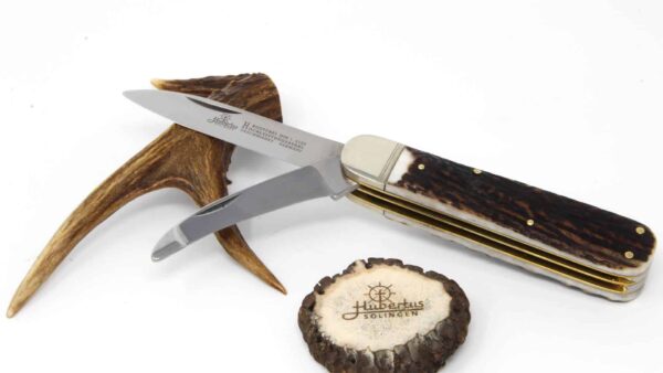 Hubertus Serie 12 Jagdtaschenmesser mit Waidklinge Solingen