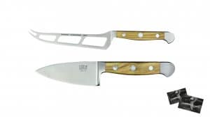 Güde Alpha Olive cheese knife set