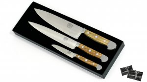 Buy Güde Alpha Olive 3-piece knife set