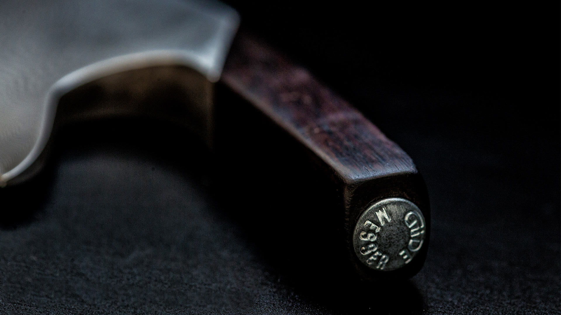 Güde The Knife Damaskus Messer Rückansicht Güde The Knife Damaskus Messer Rückansicht