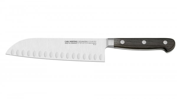 Carl Mertens Country Santoku knife with bevel cut