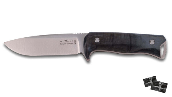 red deer falcon poplar wood hunting knife