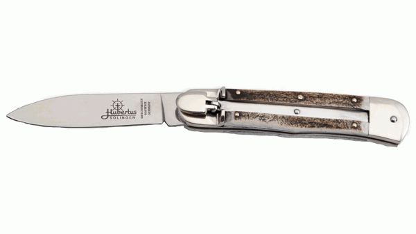 hubertus-grosses-hunting knife-spring knife-from-hirschhorn-solingen