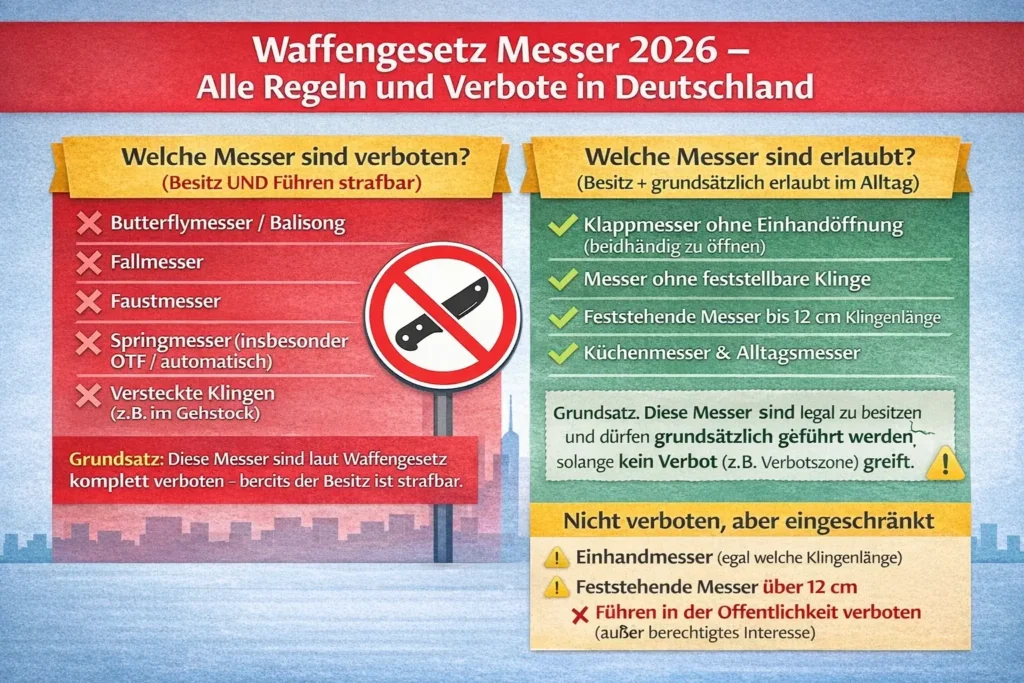 Waffenrecht, Waffengesetz, Solingen, Messer