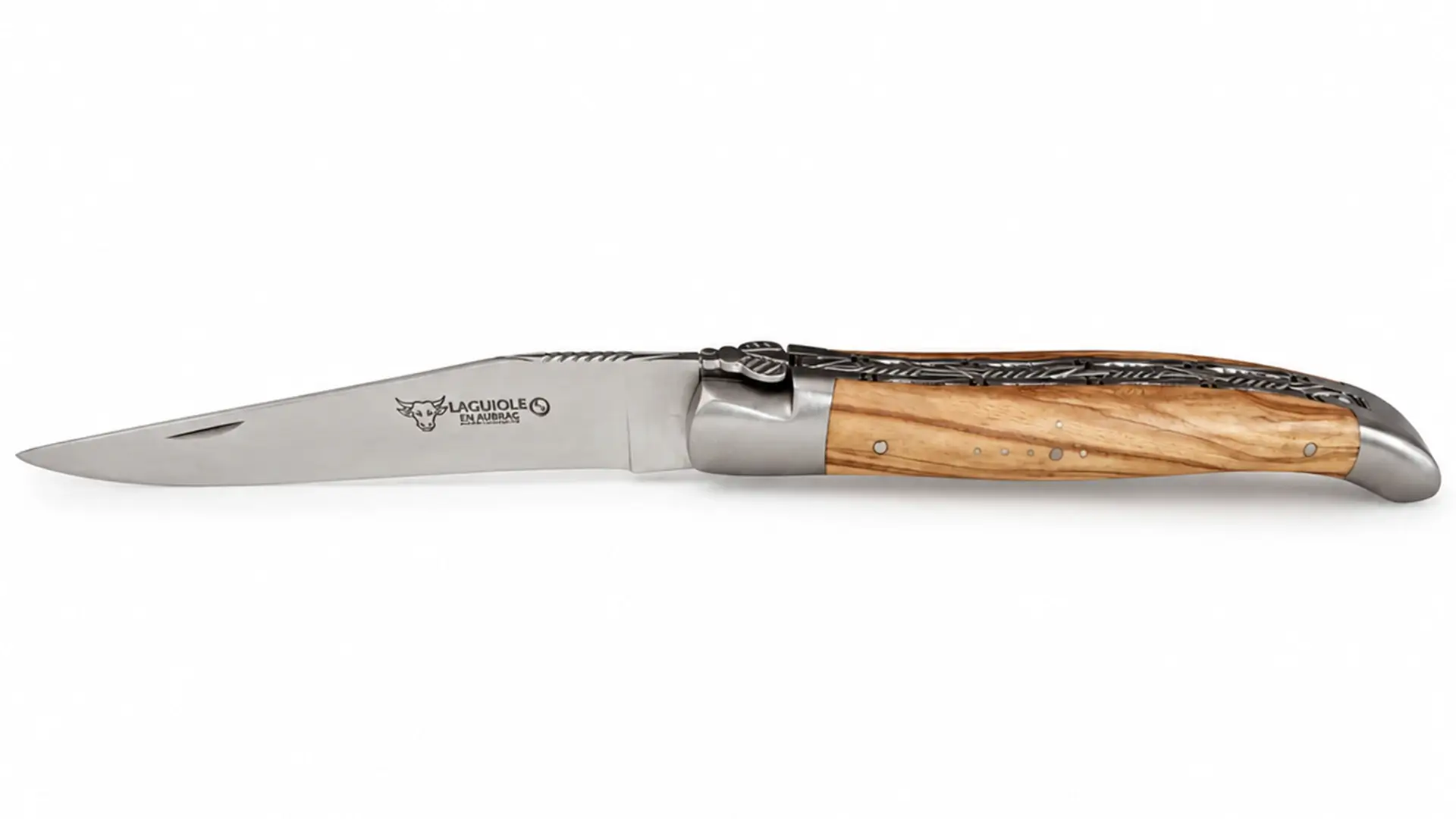 laguiole-en-aubrac-taschenmesser-doppelplatine-olivenholz-vorderseite