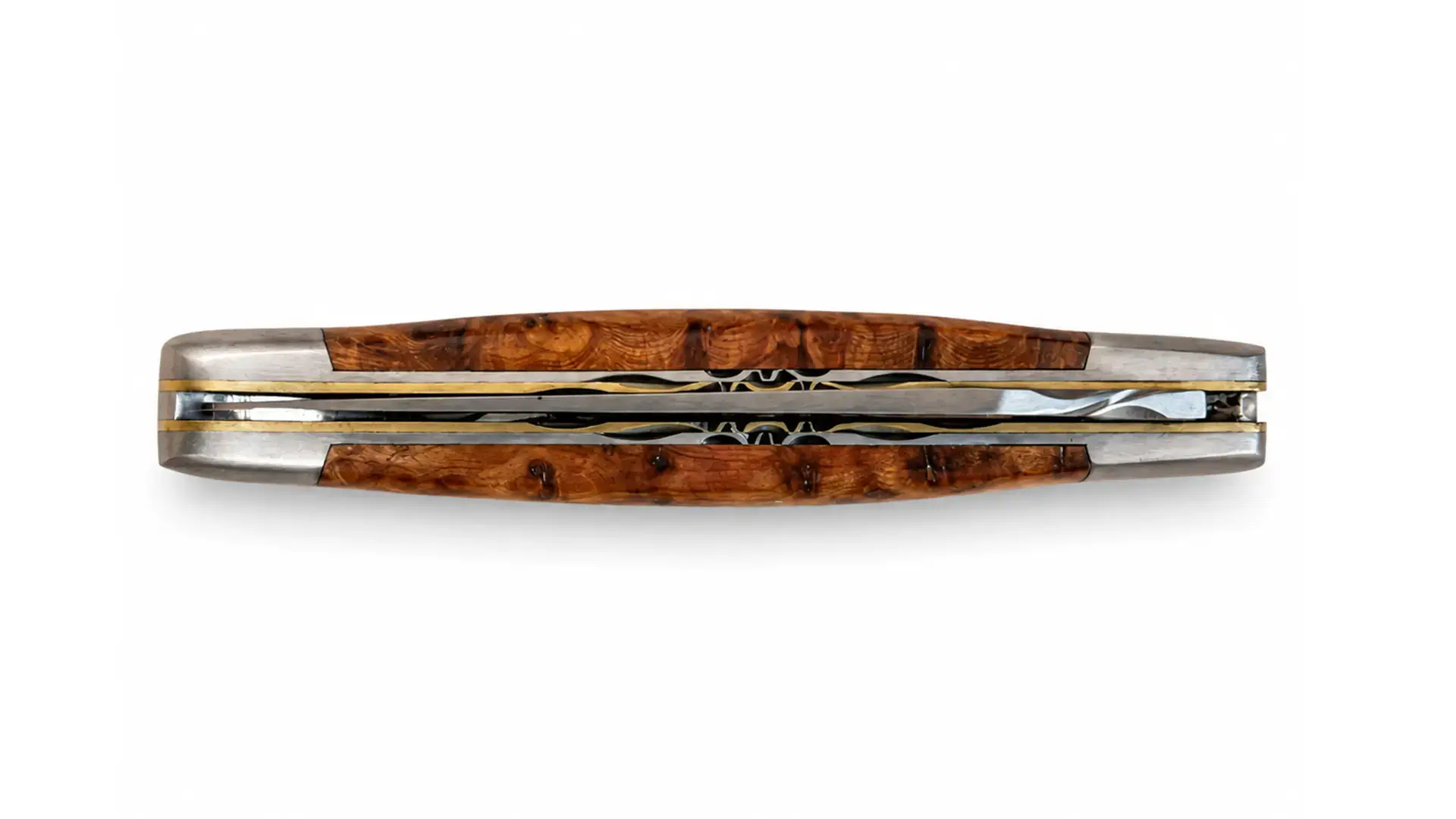laguiole-en-aubrac-taschenmesser-doppelplatine-thuja-draufsicht-von-oben